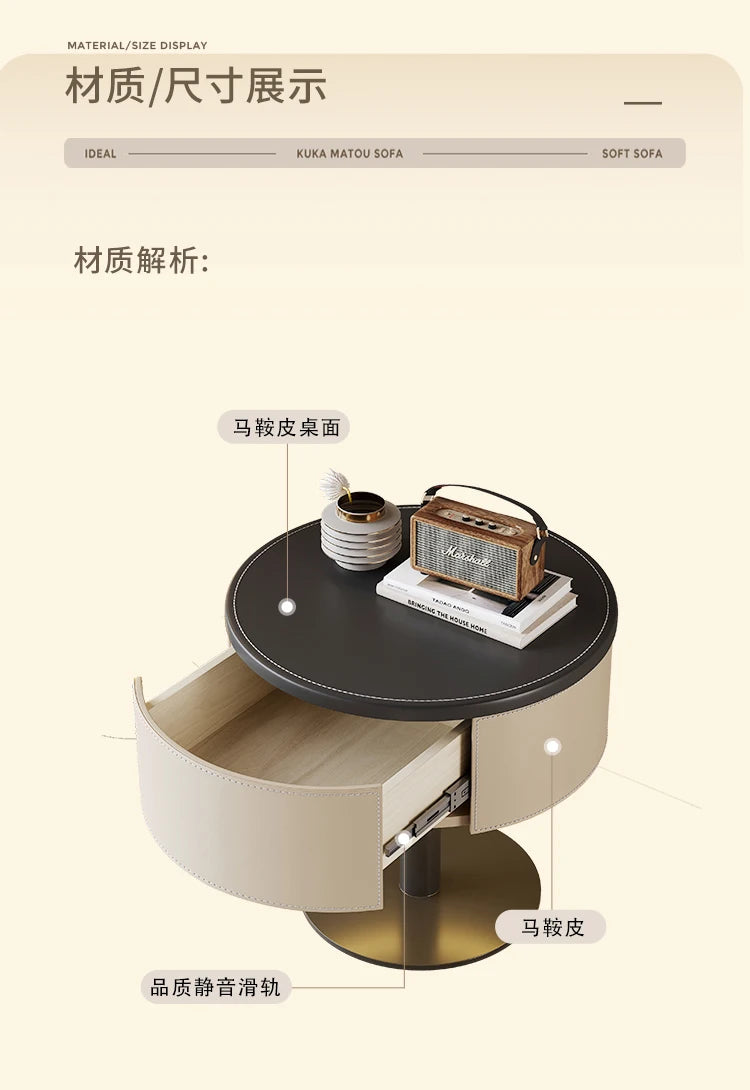 Design Unique Trendy Bedside Table Creative Style Simple Glamour Night Table Luxury Elegant Mesita De Noche Bedroom Furniture
