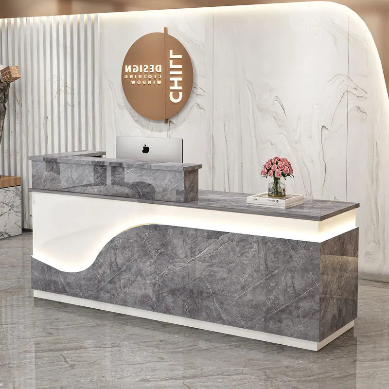 Display Kitchen Reception Desks Decorations Counter Desk Reception Desks Beauty Salon Mostrador Negocio Commercial Furniture
