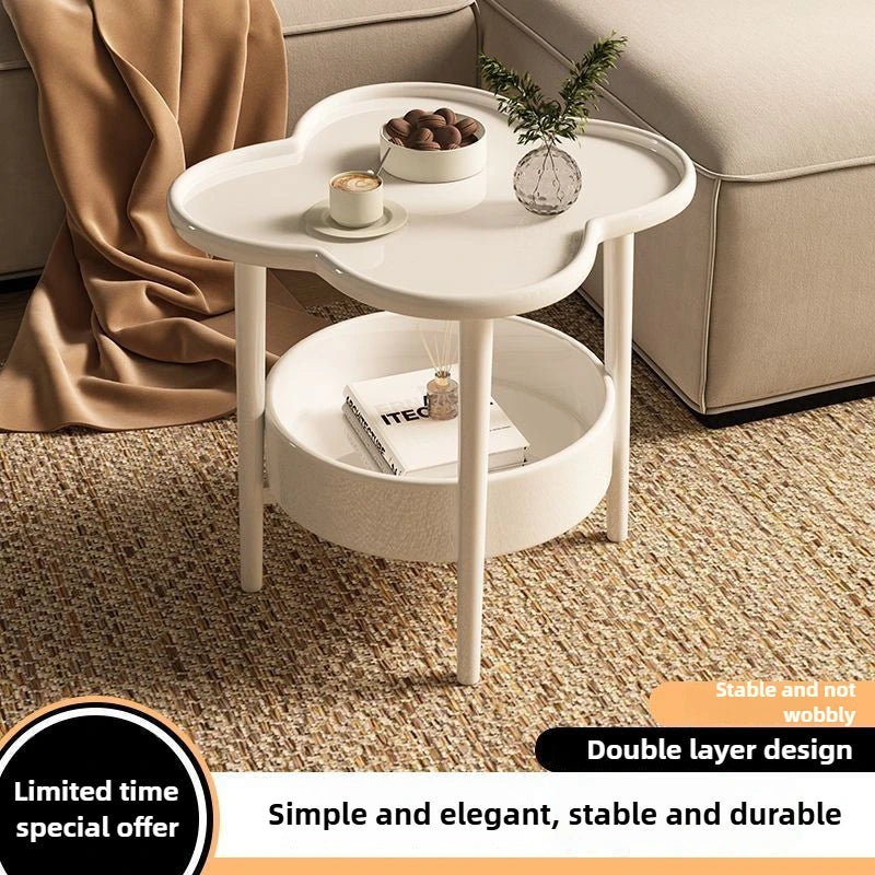 Living Room Sofa Table Furniture Small Design Coffee Table with Hidden Storage Circular Corner Bedside Modern Desk