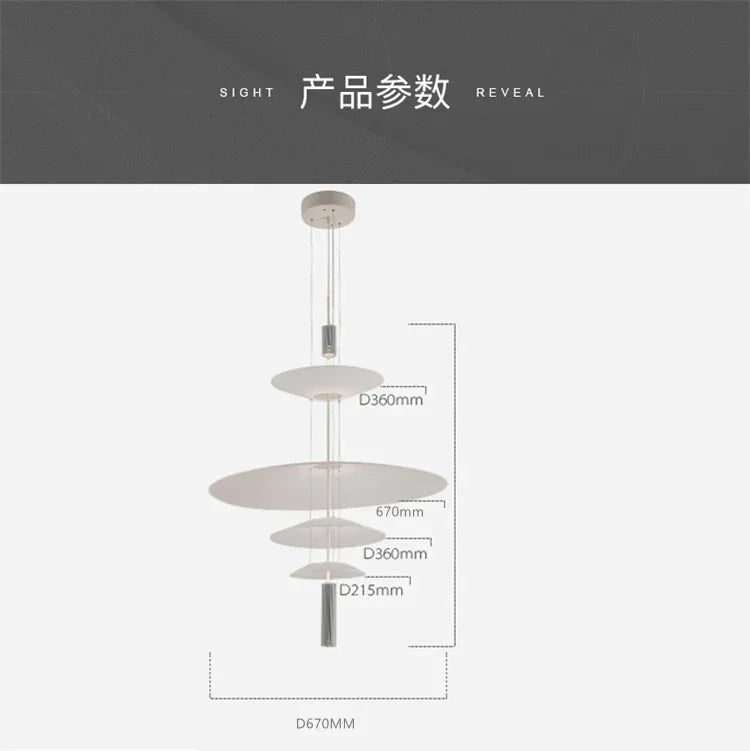 Designer Personality LED Hanging Lamp Flying Saucer Home Decor Denmark Dining Table Bar Living Room UFO Pendant Lamps