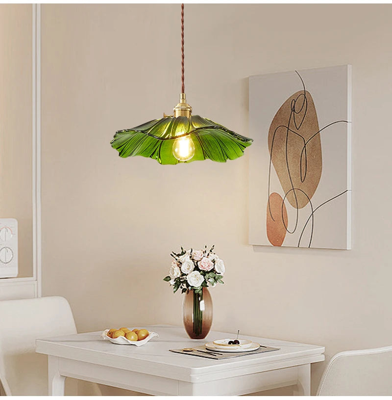 Home Decoration Lighting Retro Pendant Lamp Glass Hanging Lamp Living Room Dining Kitchen Island Chandelier Indoor Ceiling Light