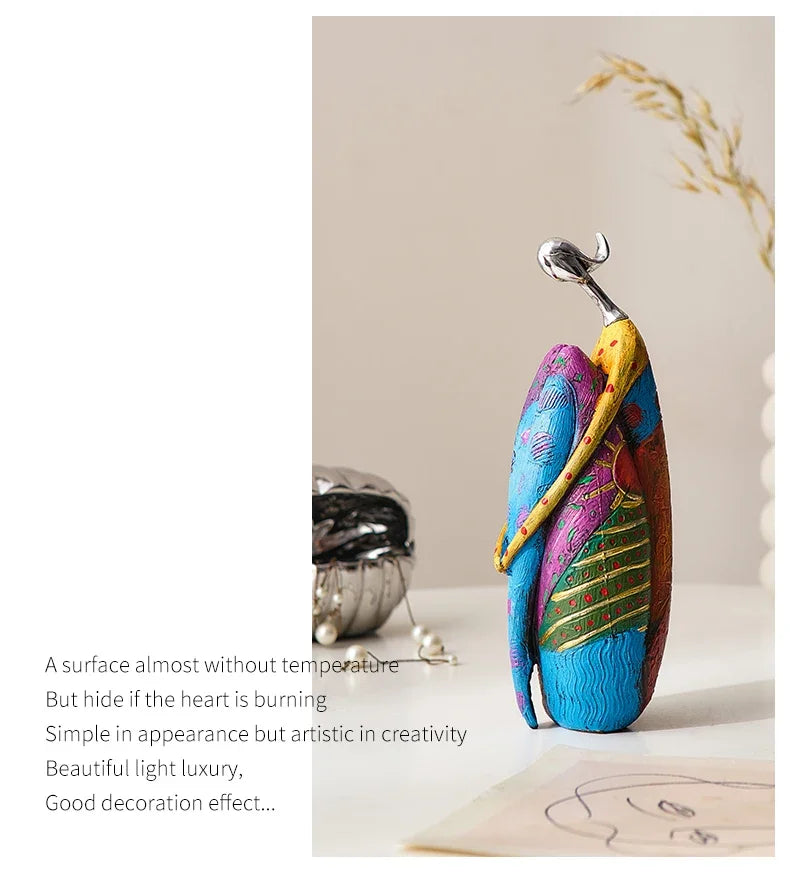 Desk Decoration Christmas Gift Creative Abstract Home Decoration Character Sculpture Living Room Desktop Decoration Ornaments
