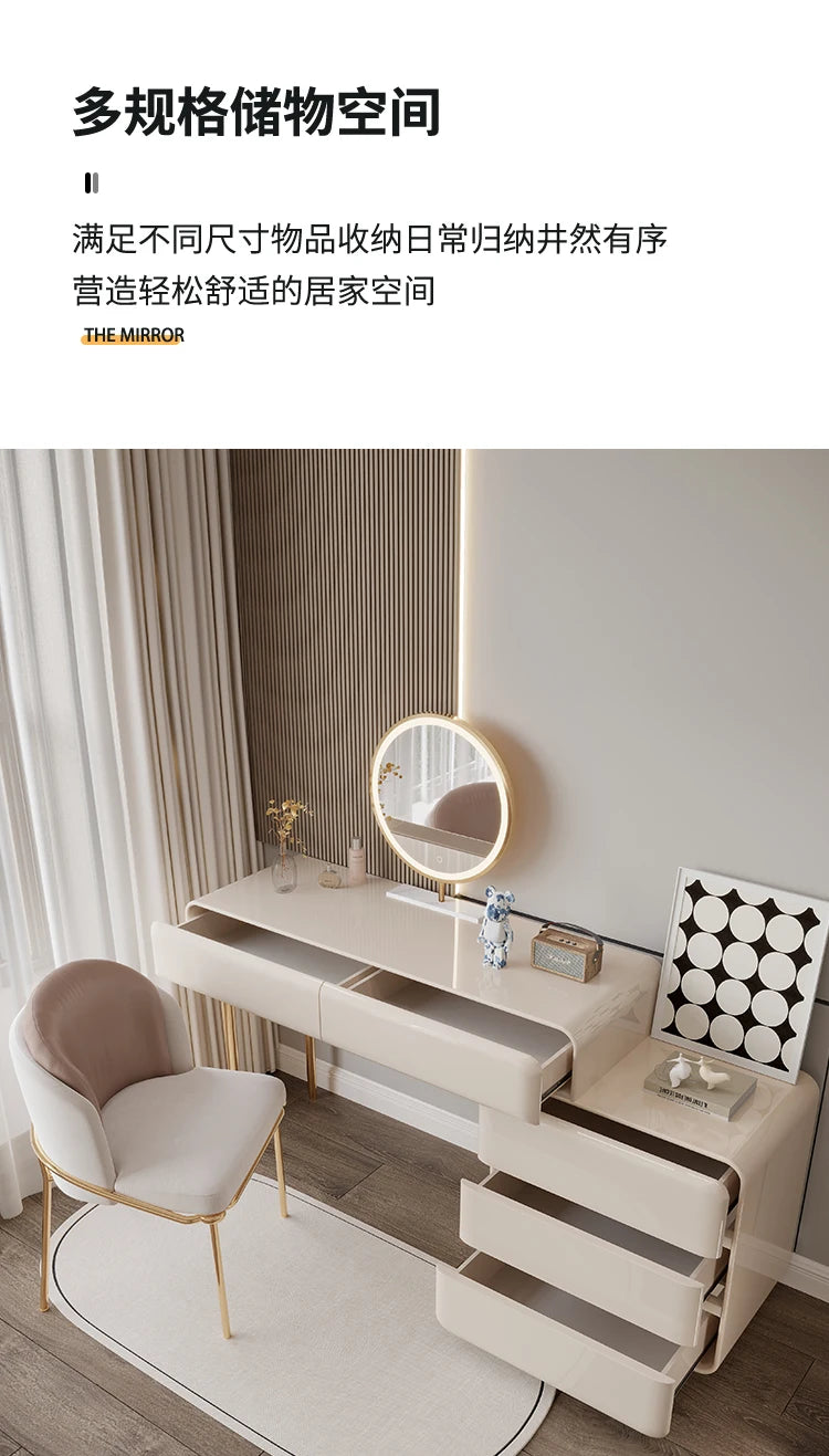 Decoration Vanity Table Dresser Storage Bedroom Vanity Table Drawer Tocador De Maquillaje Mueble Con Espejo Bedroom Furniture