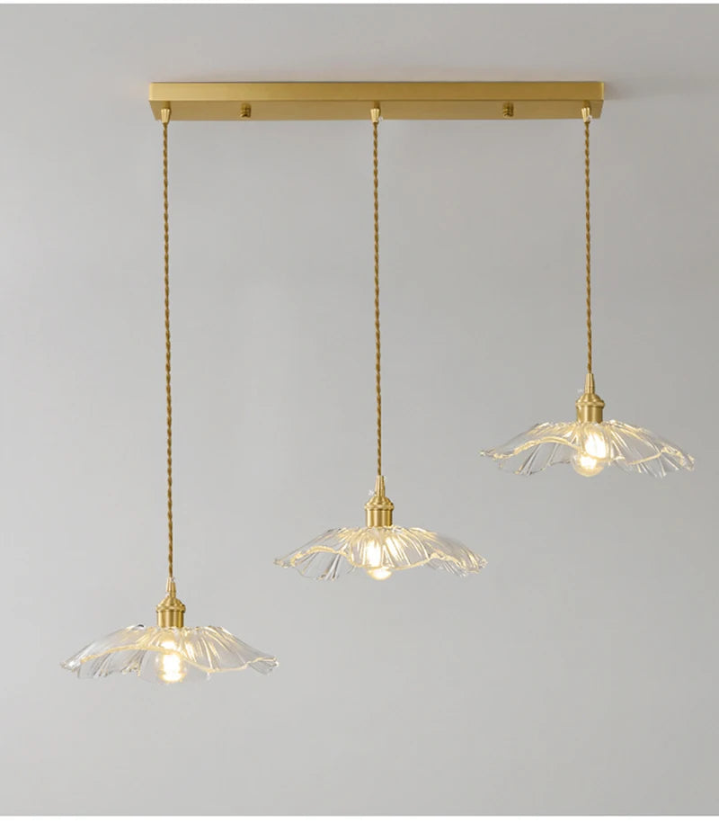 Home Decoration Lighting Retro Pendant Lamp Glass Hanging Lamp Living Room Dining Kitchen Island Chandelier Indoor Ceiling Light
