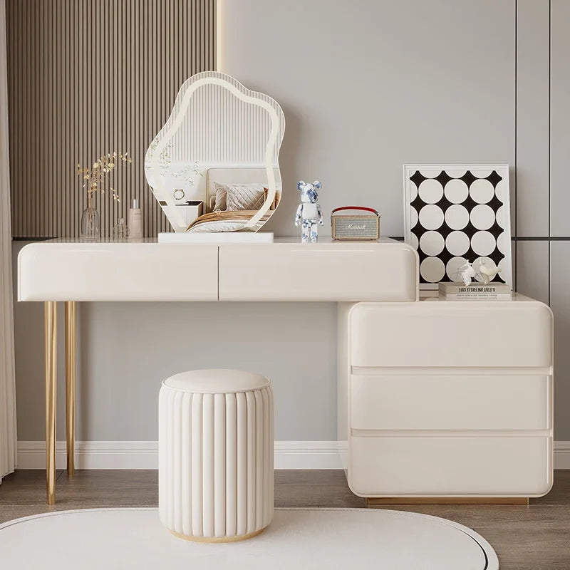 Decoration Vanity Table Dresser Storage Bedroom Vanity Table Drawer Tocador De Maquillaje Mueble Con Espejo Bedroom Furniture