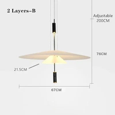 Designer Personality LED Hanging Lamp Flying Saucer Home Decor Denmark Dining Table Bar Living Room UFO Pendant Lamps