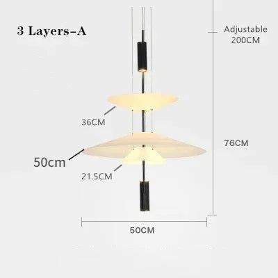Designer Personality LED Hanging Lamp Flying Saucer Home Decor Denmark Dining Table Bar Living Room UFO Pendant Lamps