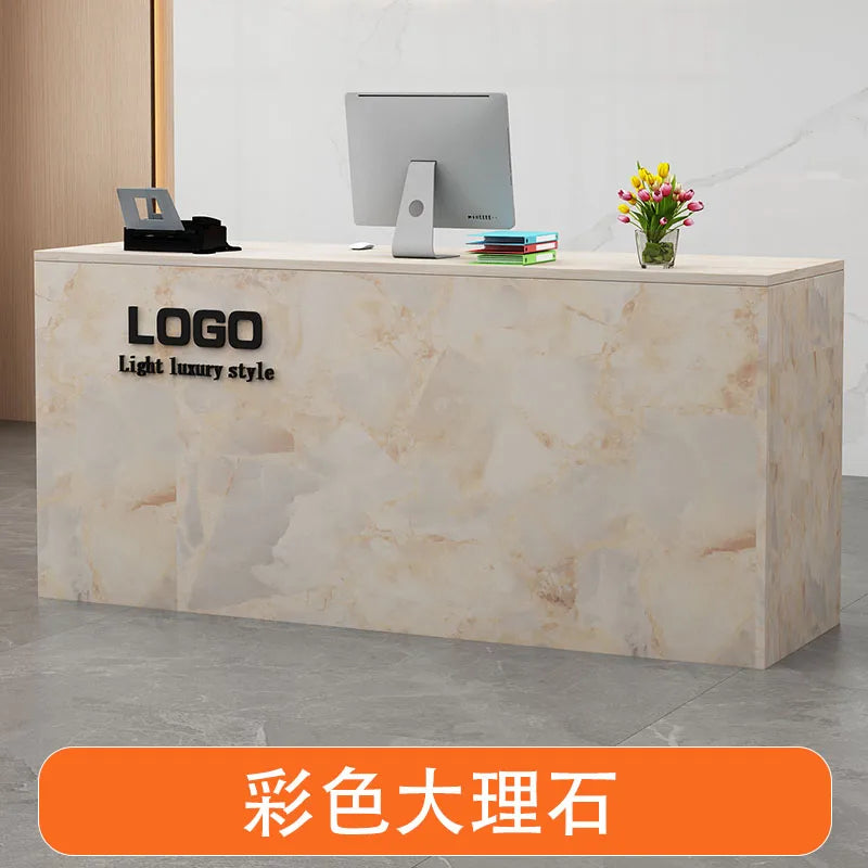 Display Modern Reception Desks Decorations Beauty Salon Reception Desks Checkout Counter Mostrador Negocio Commercial Furniture