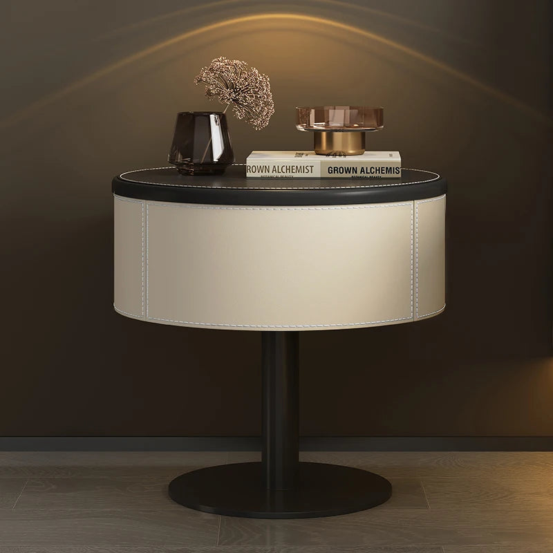 Design Unique Trendy Bedside Table Creative Style Simple Glamour Night Table Luxury Elegant Mesita De Noche Bedroom Furniture