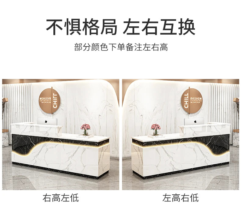 Display Kitchen Reception Desks Decorations Counter Desk Reception Desks Beauty Salon Mostrador Negocio Commercial Furniture