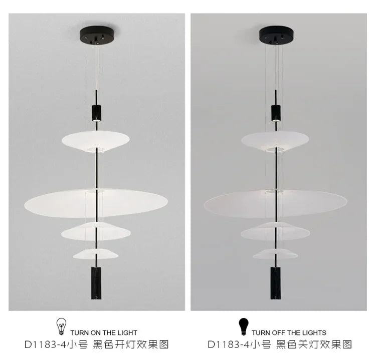Designer Personality LED Hanging Lamp Flying Saucer Home Decor Denmark Dining Table Bar Living Room UFO Pendant Lamps