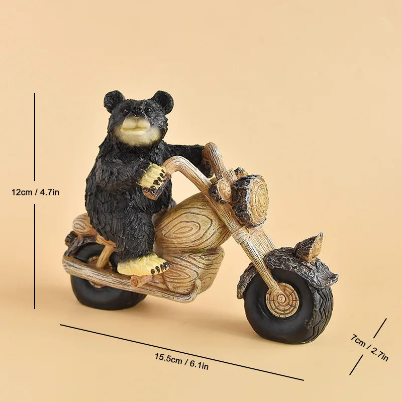 Black Bear Display Home Living Room TV Cabinet Porch Decoration Home Decor Desk Accessories
