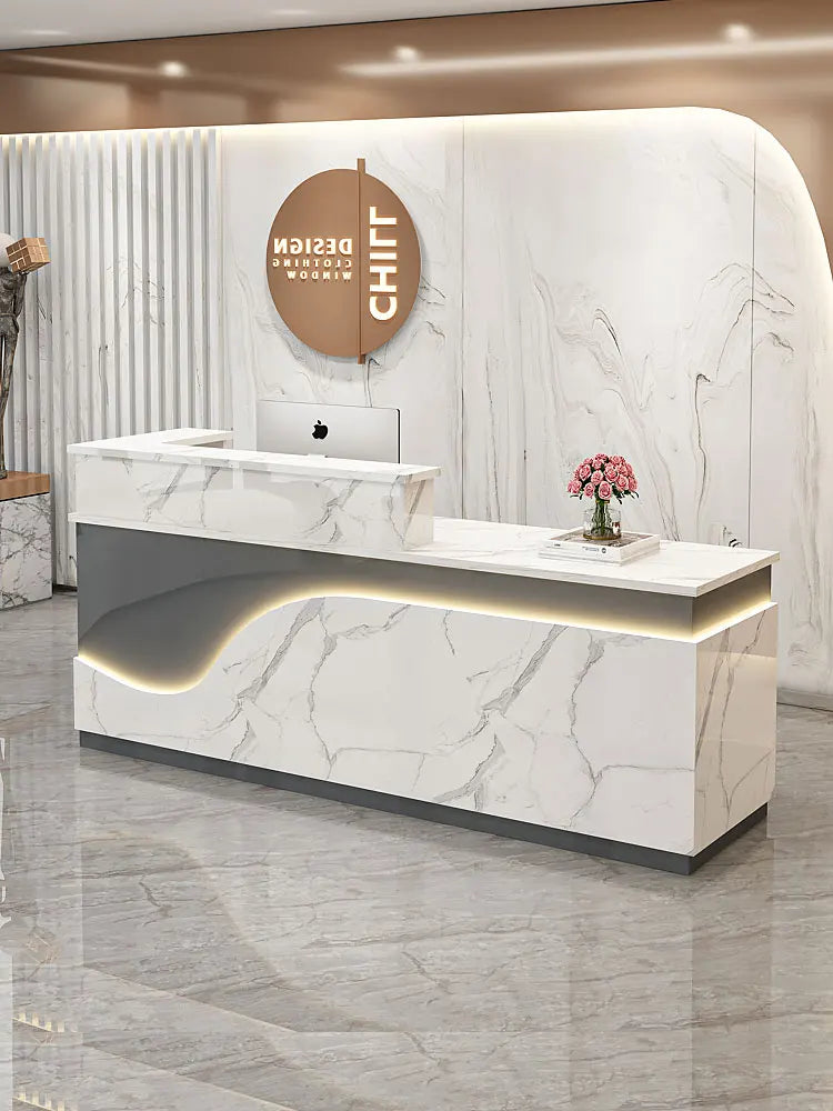Display Kitchen Reception Desks Decorations Counter Desk Reception Desks Beauty Salon Mostrador Negocio Commercial Furniture