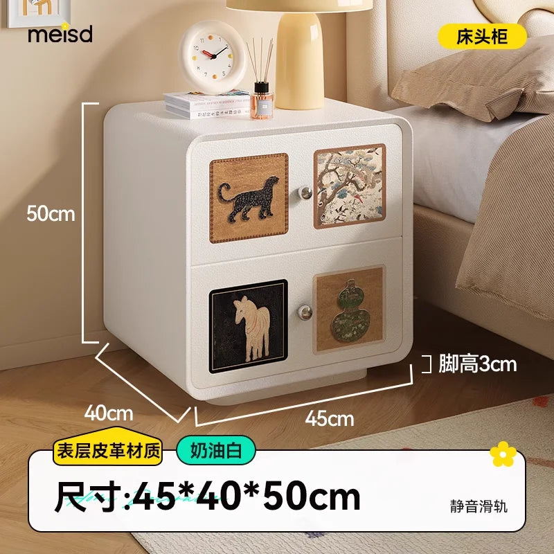Decoratio Modern Night Table Elegant Minimalist Aesthetic Drawers Nightstand Cute Organize Mesitaa De Noche Bedroom Furniture