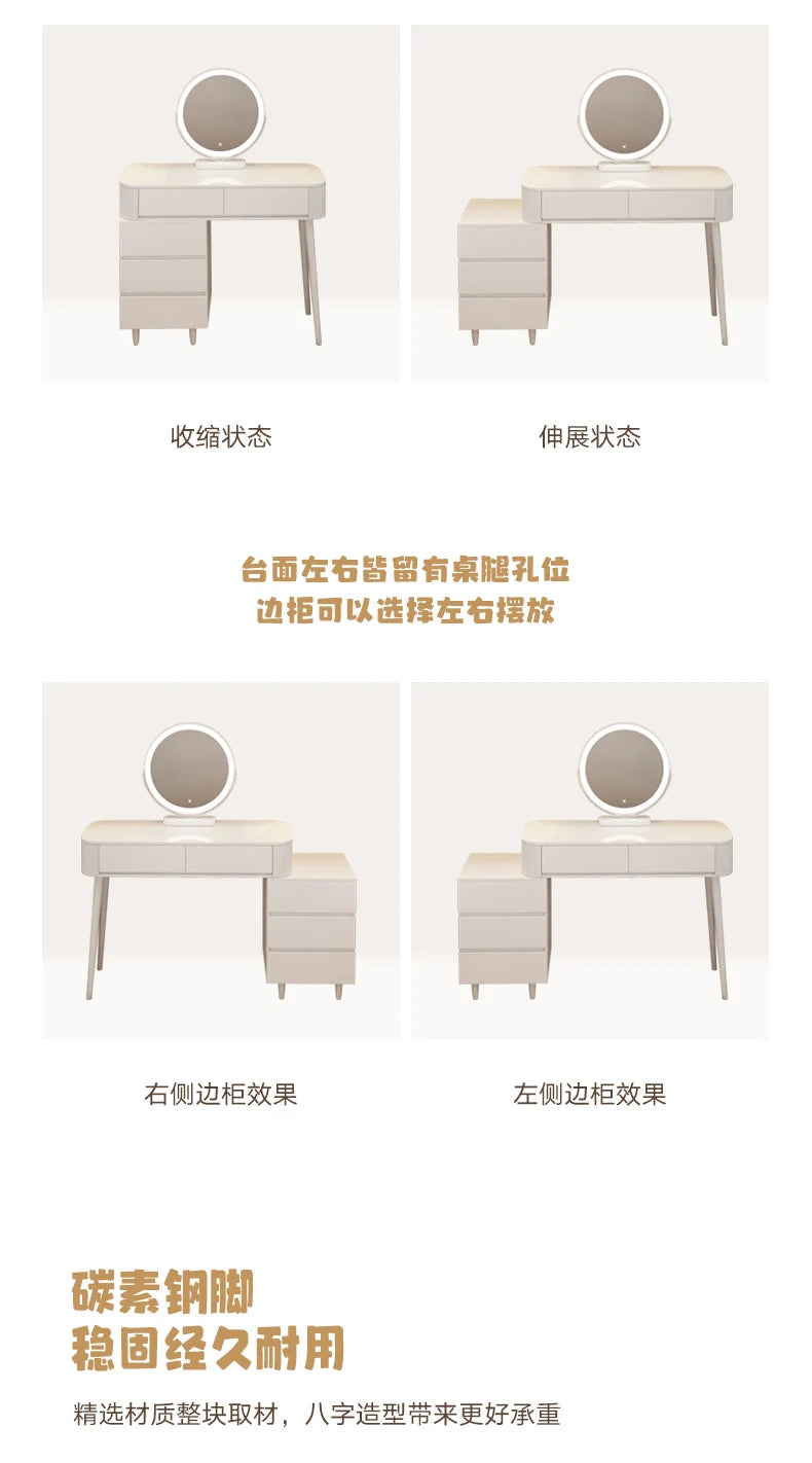 Decoration Vanity Table Bedroom Modern Storage Vanity Table Dresser Drawer Coiffeuse De Chambre Maquillage Bedroom Furniture