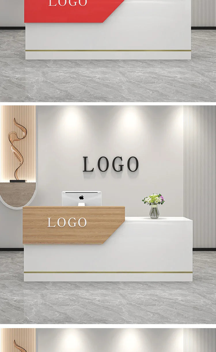 Decoration Reception Desks Displaycheckout Counter Reception Desks Beauty Salon Mostrador Negocio Commercial Furniture