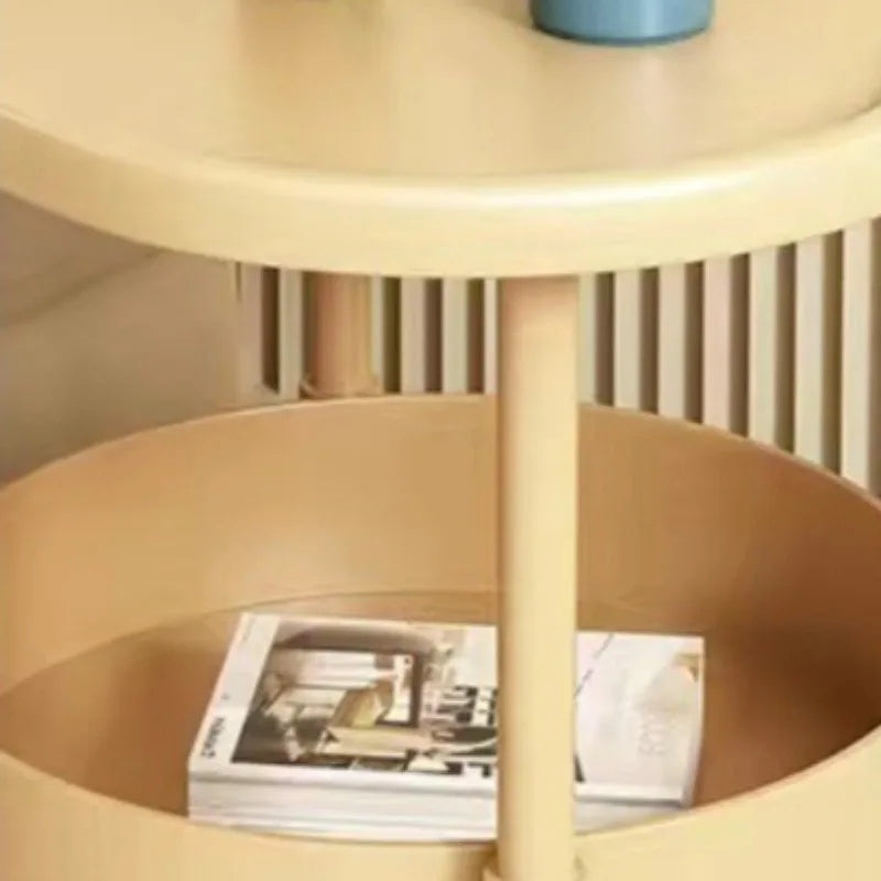 Living Room Sofa Table Furniture Small Design Coffee Table with Hidden Storage Circular Corner Bedside Modern Desk