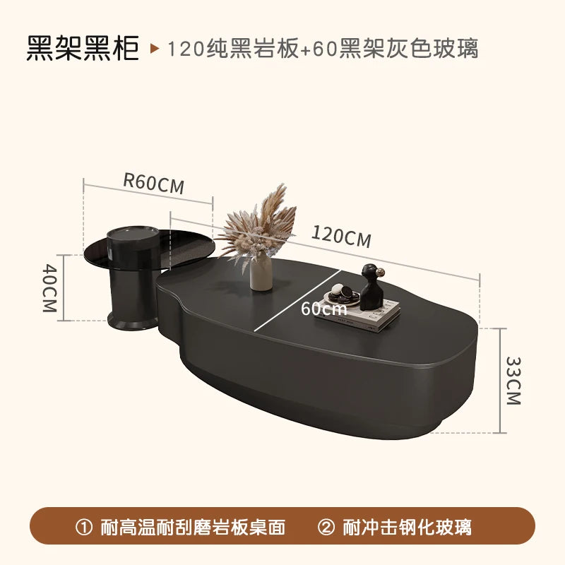 Modern Simple Coffee Table Decor Luxury Unique Design Coffee Table Premium Effect Table Basse De Salon Living Room Furniture