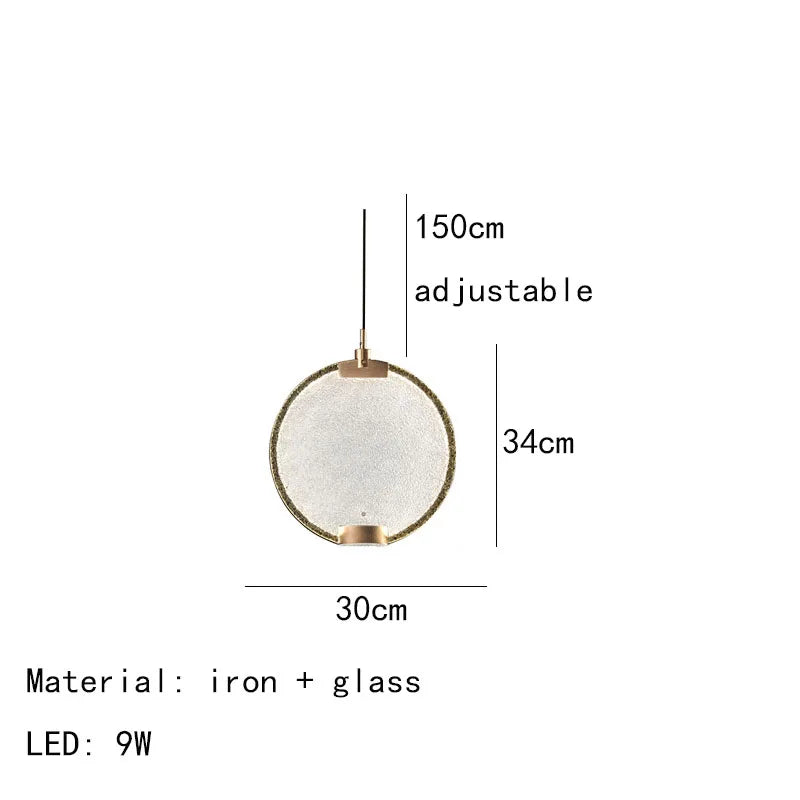 Horo pendant light led Round White Pink light Art Deco Gold Metal glass lamp For Dining Room spot lamp Kitchen Bedside Lamp