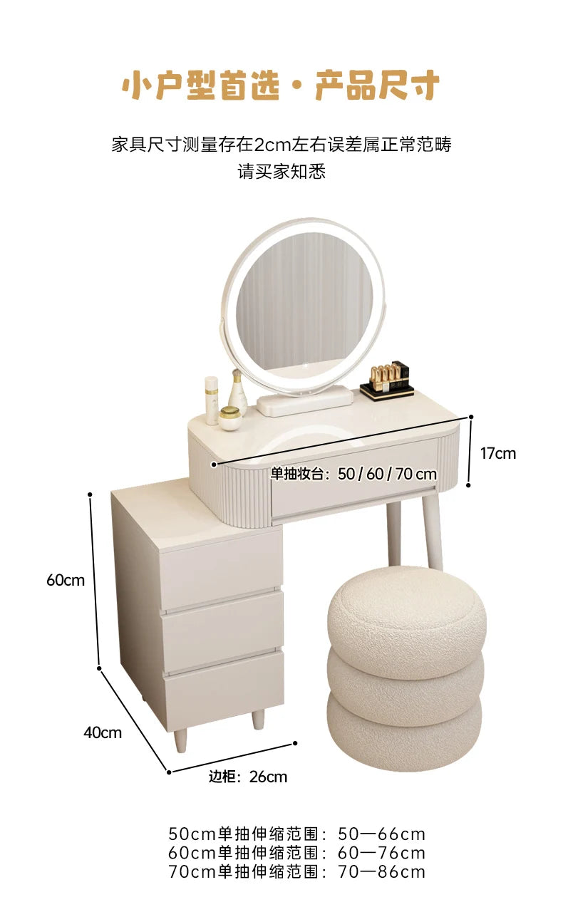 Decoration Vanity Table Bedroom Modern Storage Vanity Table Dresser Drawer Coiffeuse De Chambre Maquillage Bedroom Furniture
