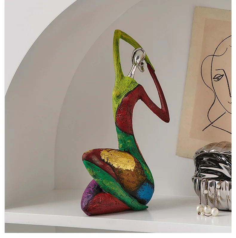 Desk Decoration Christmas Gift Creative Abstract Home Decoration Character Sculpture Living Room Desktop Decoration Ornaments