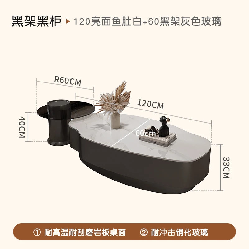 Modern Simple Coffee Table Decor Luxury Unique Design Coffee Table Premium Effect Table Basse De Salon Living Room Furniture
