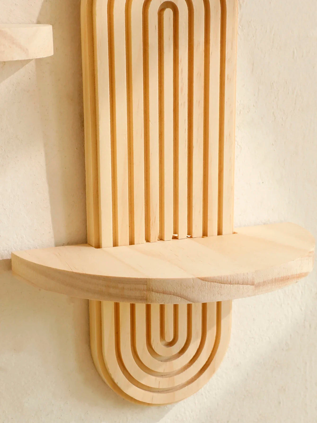 Boho Style Wooden Shelves, Wall Mounted Storage Rack Modern Home Decor ,Display Decoration for Living Room