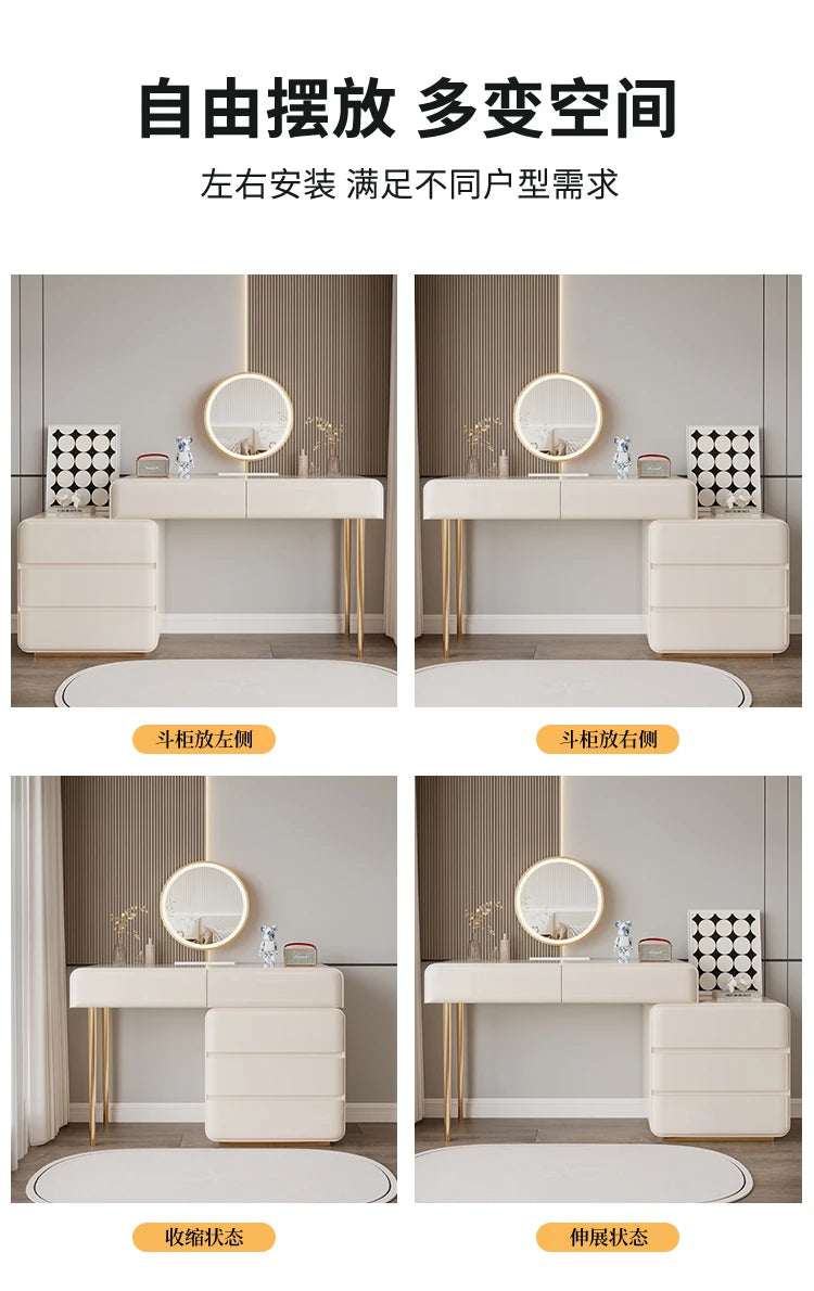 Decoration Vanity Table Dresser Storage Bedroom Vanity Table Drawer Tocador De Maquillaje Mueble Con Espejo Bedroom Furniture