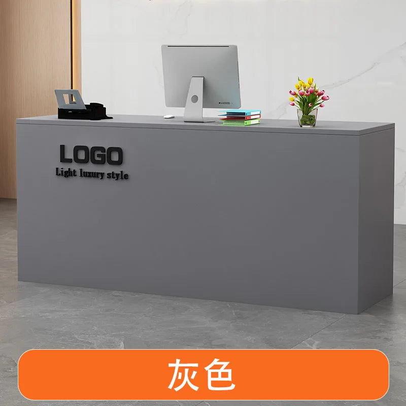 Display Modern Reception Desks Decorations Beauty Salon Reception Desks Checkout Counter Mostrador Negocio Commercial Furniture