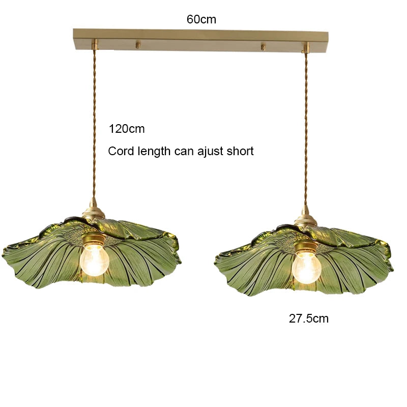 Home Decoration Lighting Retro Pendant Lamp Glass Hanging Lamp Living Room Dining Kitchen Island Chandelier Indoor Ceiling Light