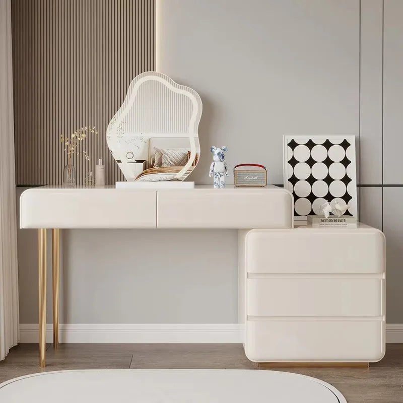 Decoration Vanity Table Dresser Storage Bedroom Vanity Table Drawer Tocador De Maquillaje Mueble Con Espejo Bedroom Furniture