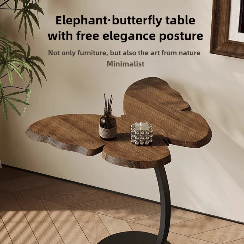 Side Table Home Living Room Sofa Desk Modern Bedroom Cabinet Cute Butterfly Floor Standing Small Coffee Table