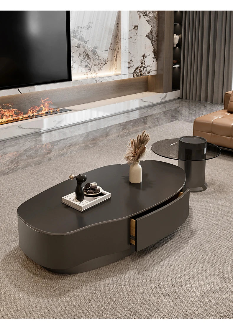 Modern Simple Coffee Table Decor Luxury Unique Design Coffee Table Premium Effect Table Basse De Salon Living Room Furniture