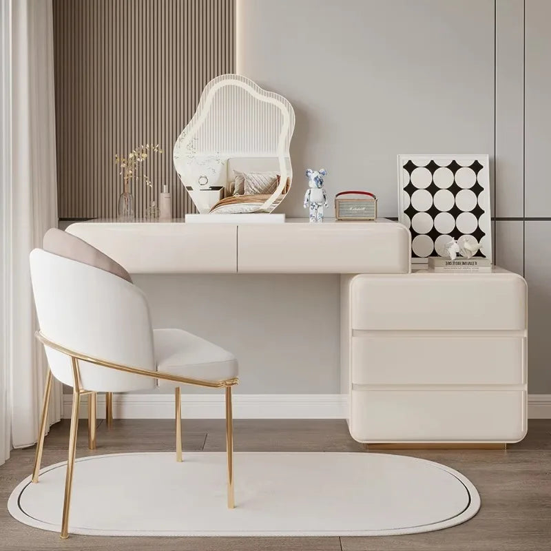 Decoration Vanity Table Dresser Storage Bedroom Vanity Table Drawer Tocador De Maquillaje Mueble Con Espejo Bedroom Furniture