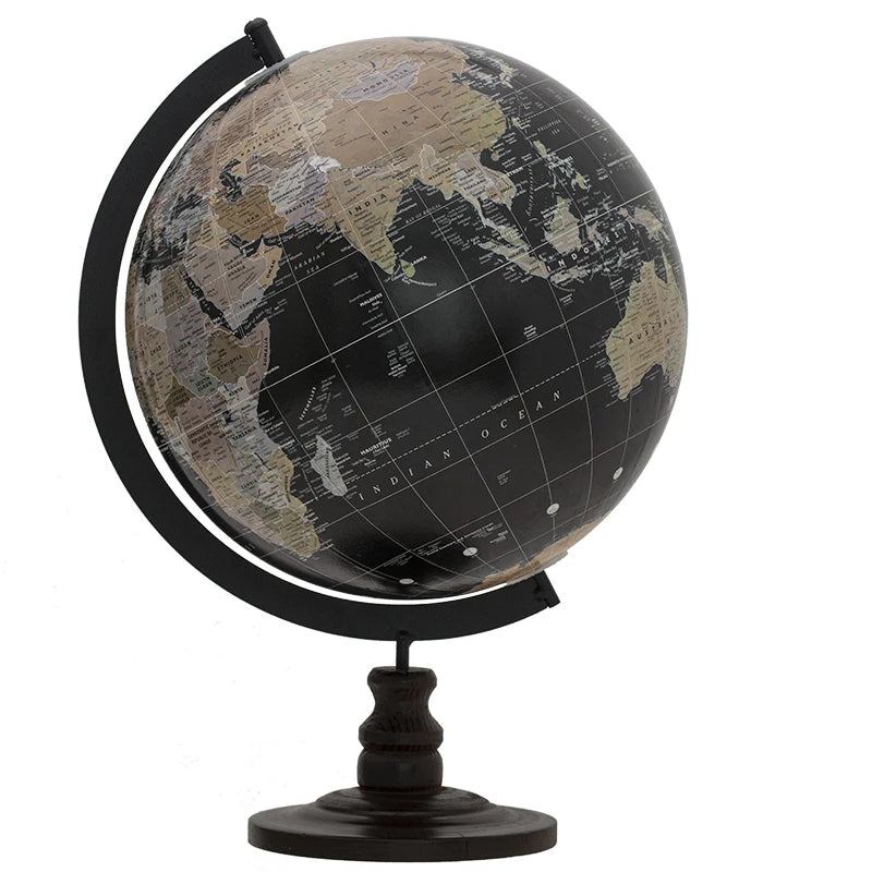 World Globo Mapa vintage european globe ornament Earth Wooden Globe Office Desk Decor