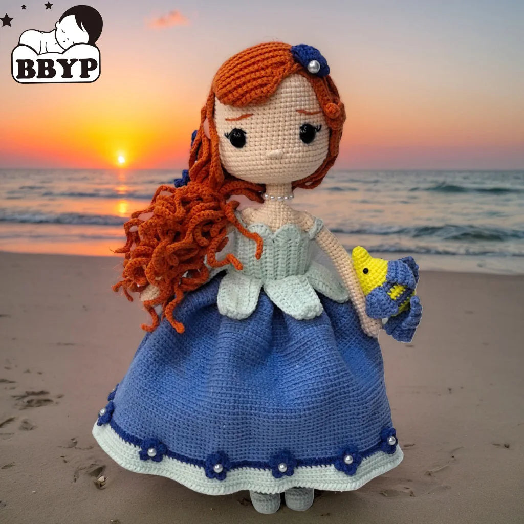 Crochet Dolls Anime Doll Princess Ariel Doll Birthday Gifts Home Deco Finshed Dolls