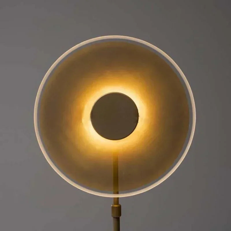Modern Minimalist Designer round Study and Bedroom Hotel Acrylic Living Room Dining Room Model Room Sun Floor Lamp