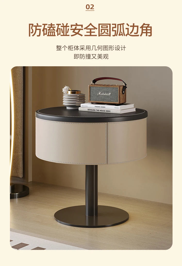 Design Unique Trendy Bedside Table Creative Style Simple Glamour Night Table Luxury Elegant Mesita De Noche Bedroom Furniture