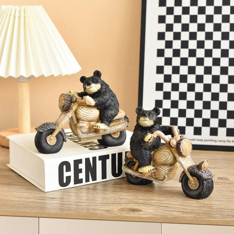 Black Bear Display Home Living Room TV Cabinet Porch Decoration Home Decor Desk Accessories