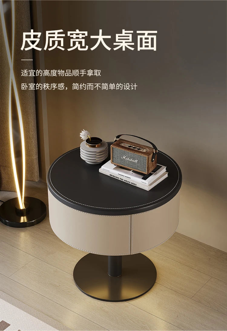 Design Unique Trendy Bedside Table Creative Style Simple Glamour Night Table Luxury Elegant Mesita De Noche Bedroom Furniture