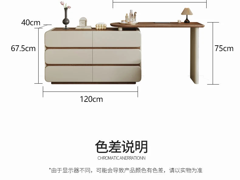 Makeup Desk Dressing Table Trendy Nordic Glamour Simple Style Design Vanity Table Space Saving Penteadeira Bedroom Furniture