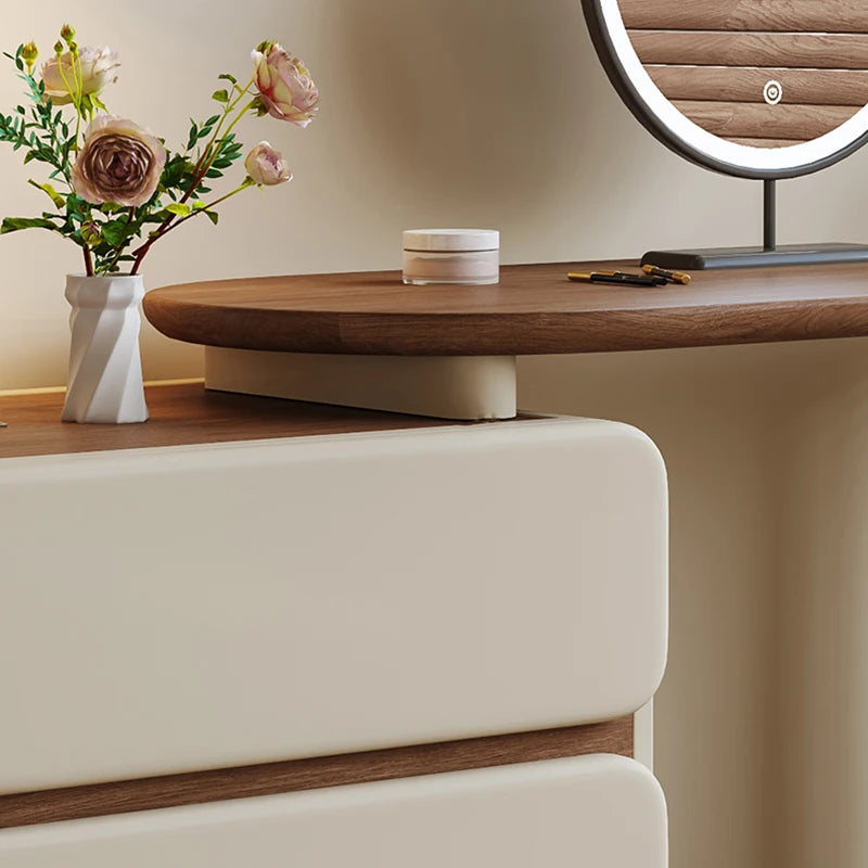 Makeup Desk Dressing Table Trendy Nordic Glamour Simple Style Design Vanity Table Space Saving Penteadeira Bedroom Furniture
