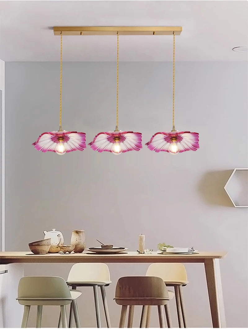 Home Decoration Lighting Retro Pendant Lamp Glass Hanging Lamp Living Room Dining Kitchen Island Chandelier Indoor Ceiling Light