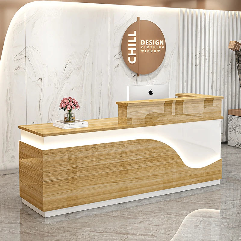 Display Kitchen Reception Desks Decorations Counter Desk Reception Desks Beauty Salon Mostrador Negocio Commercial Furniture
