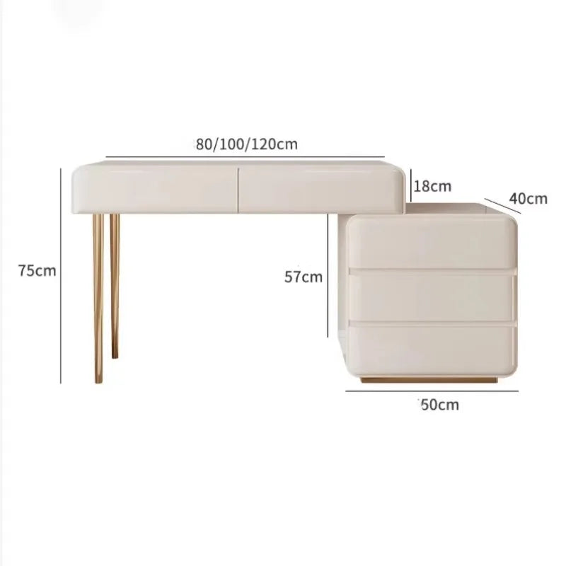 Decoration Vanity Table Dresser Storage Bedroom Vanity Table Drawer Tocador De Maquillaje Mueble Con Espejo Bedroom Furniture