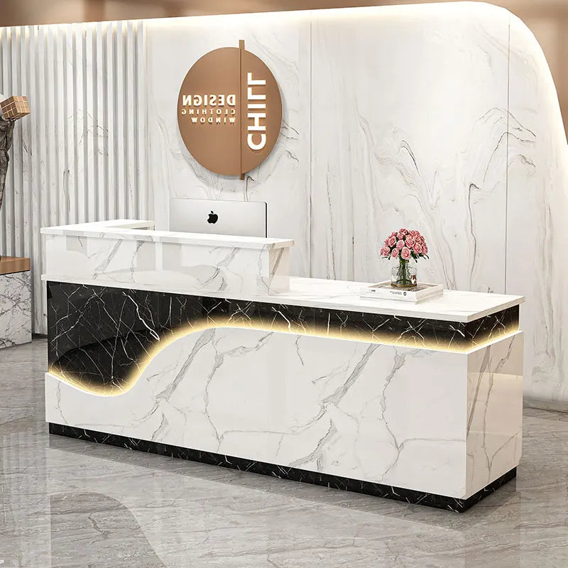 Display Kitchen Reception Desks Decorations Counter Desk Reception Desks Beauty Salon Mostrador Negocio Commercial Furniture