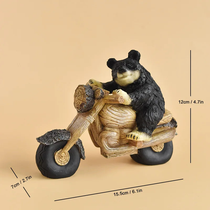 Black Bear Display Home Living Room TV Cabinet Porch Decoration Home Decor Desk Accessories