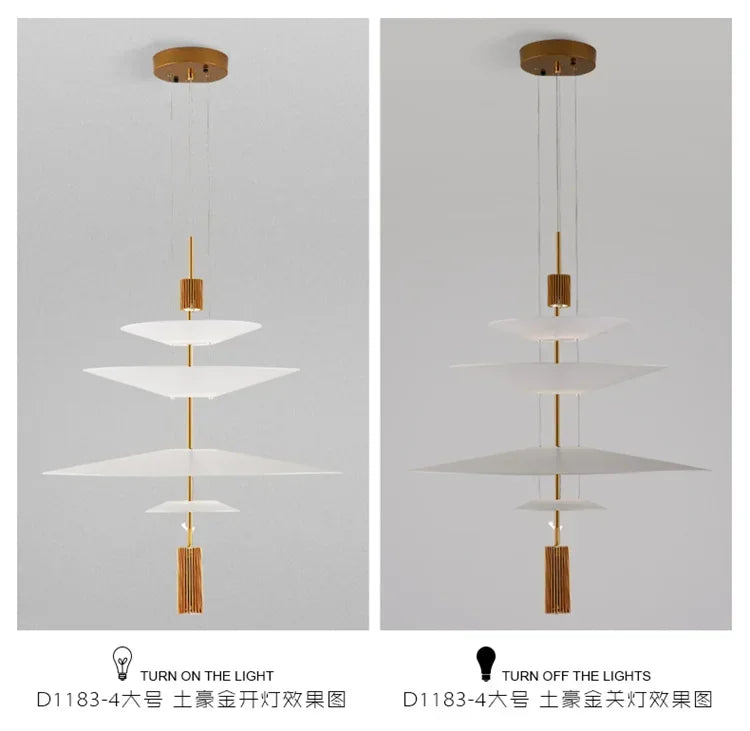 Designer Personality LED Hanging Lamp Flying Saucer Home Decor Denmark Dining Table Bar Living Room UFO Pendant Lamps