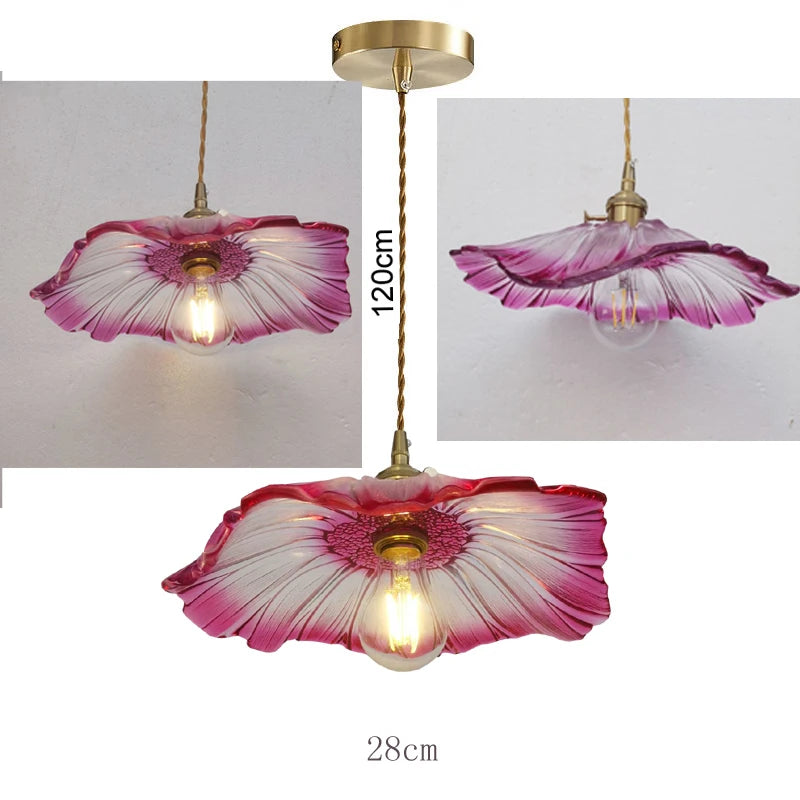 Home Decoration Lighting Retro Pendant Lamp Glass Hanging Lamp Living Room Dining Kitchen Island Chandelier Indoor Ceiling Light
