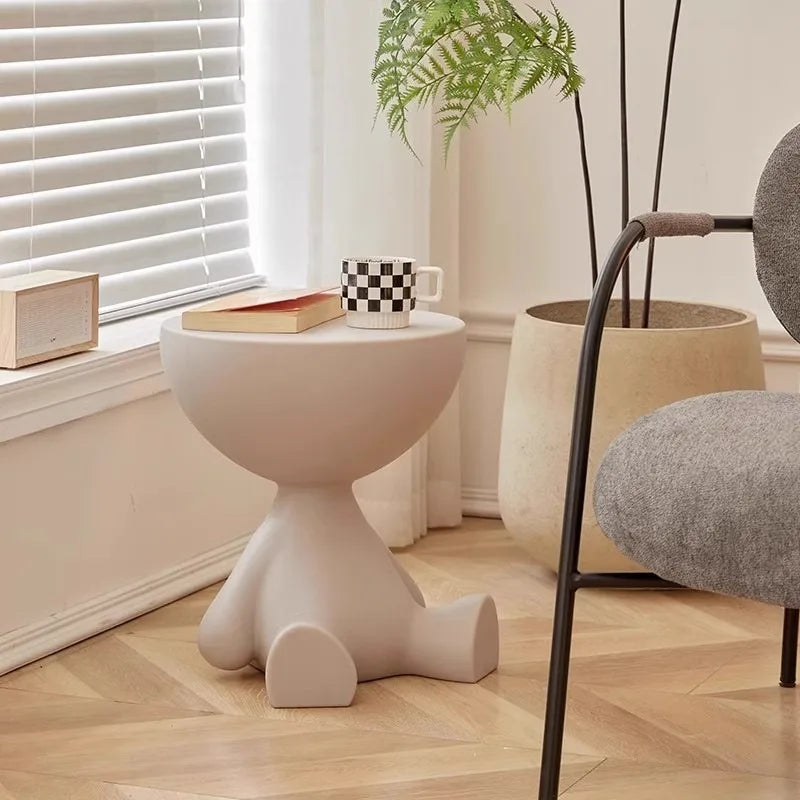 Coffee Table Sofa Tea Side Table Living Room Small Furniture  Round Multifunction Night Desk Morden Cute Decoration Whimsical